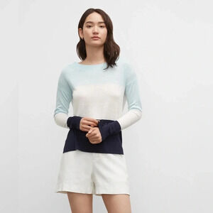 Club Monaco Striped Linen Boatneck Sweater